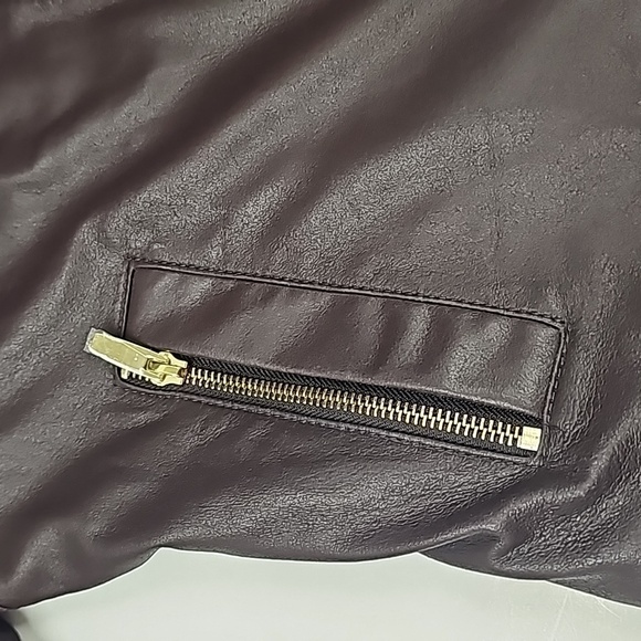 Via Spiga Jacket small shell 100% lamb leather lining polyester vintage - Picture 7 of 13